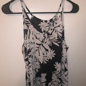 Black and white floral top